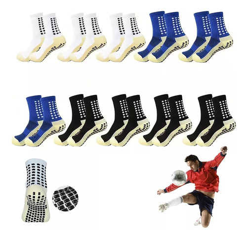 10 Pares De Calcetines Deportivos Calcetines De Fútbol