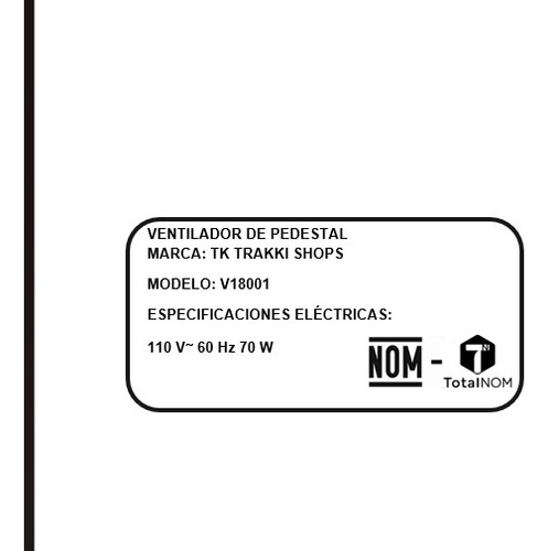 Ventilador Trakki V18313 18 3en1 De Pie, Mesa, Pared Metal