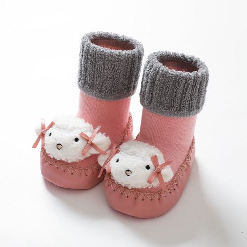 Calcetines De Invierno Para Bebés, Engrosados, Dibujos Anima