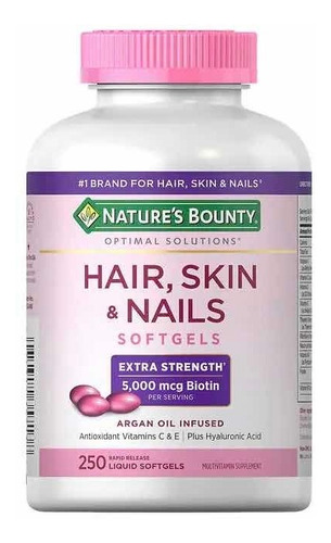 Hair Skin Nails Biotin 5.000 Mcg De - Unidad a $408