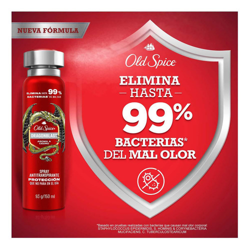 Antitranspirante Old Spice Spray Dragonblast 93g