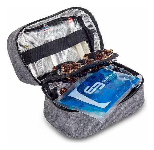 Maletín Médico Trolley Elite Con Ampulario Isotérmico Gris Lisa