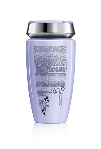 Imagen 2 de 2 de Shampoo Kérastase Blond Absolu Bain Ultra-Violet en botella de 250mL por 1 unidad