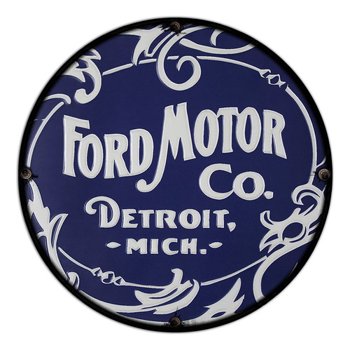 #547 - Cuadro Decorativo Vintage - Ford Cartel No Chapa 