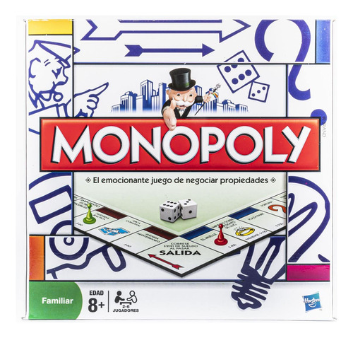 Juego De Mesa Monopoly Popular Familiar Hasbro