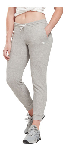 Pantalón Reebok French Terry Mujer Training Gris