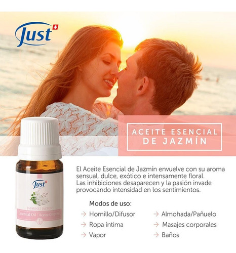 Imagen 4 de 7 de Swiss Just Original Aceite De Jazmín Aumenta Pasión Y Libido