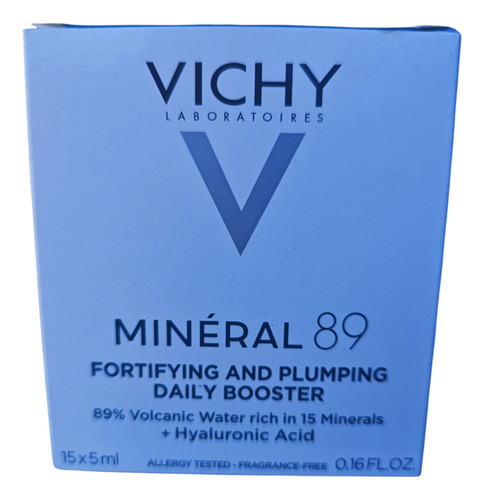 Kit Serum Mineral 89 Vichy Caja Con 15 Piezas De 5ml Todo Tipo De Piel Día