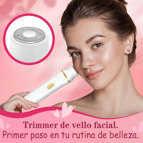 Rasuradora Para Mujer Depiladora Eléctrica Recargable 4 En 1 Depiladora De Vello Facial Bikini Electricas Arranca Vello Elimina Vello Corporal Y Cejas Afeitadoras Para Mujeres Y Hombres Ezzyso Blanco