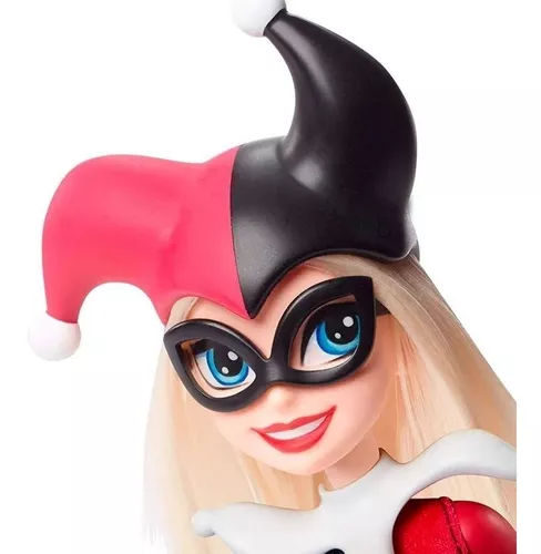 Bonecas dc super hero girls harley quinn arlequina 30 cm mattel