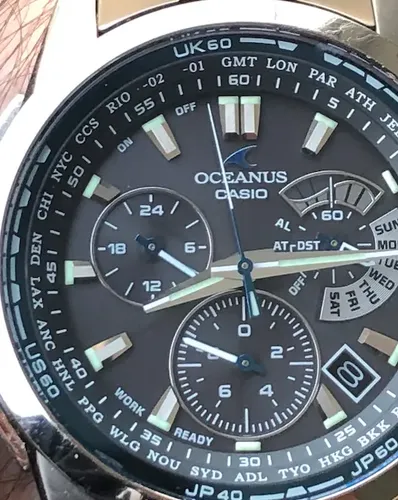 Reloj Casio Oceanus Ocw-m700 Titanio / Solar / Zafiro | MercadoLibre