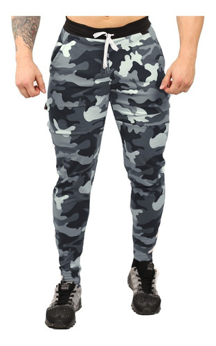 Pants Jogger Deportivo Camuflaje Militar, Camuflado Militar