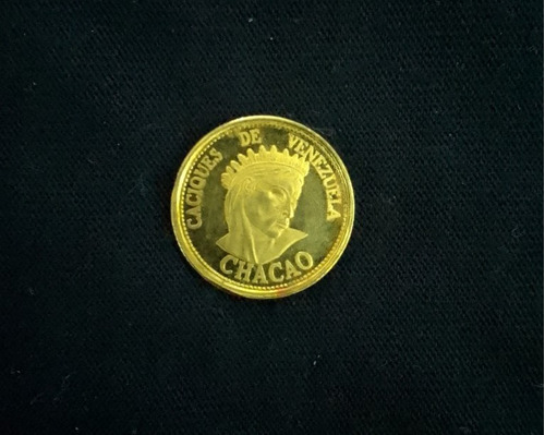 Medalla Caciques De Venezuela Oro 22k 