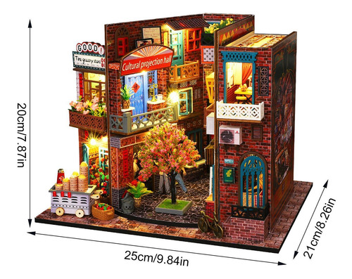 Kit De Casa En Miniatura De Bricolaje Kit De Construcción De