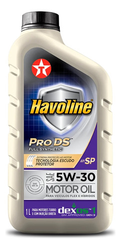 Óleo De Motor Havoline 5w30 Pro Ds 100% Sintético Api Sp 1l