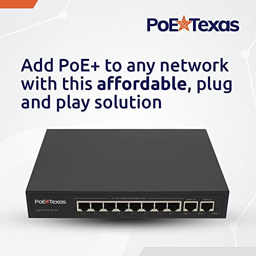 Switch Poe Texas 8 Puertos - 802.3af/at Poe+ Con 8 Puertos