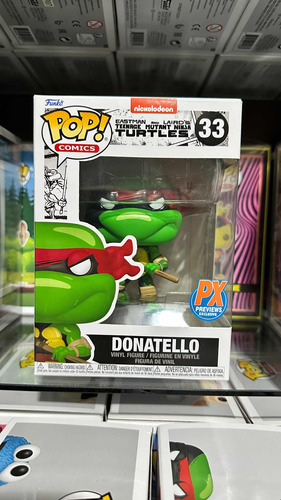 Funko Pop 33 Tmnt Donatello Tortugas Ninja Px Cómic