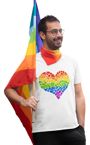 Playera Personalizada Pride Lgbt Orgullo Gay Corazon 2