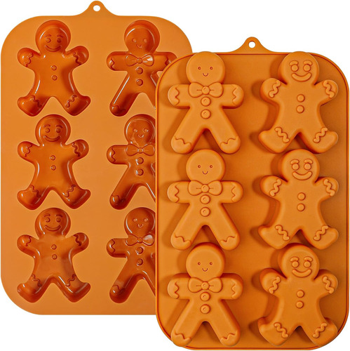 Molde De Hombre De Jengibre, 6 Cavidades, Moldes De N...