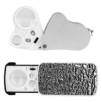 Comprar Lupas Joyero Portátil 30x 60x 90x Con Luz Uv 2 Lupas