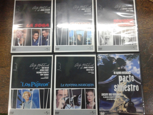 Alfred Hitchcock * 6 Peliculas * 6 Dvd * Originales *