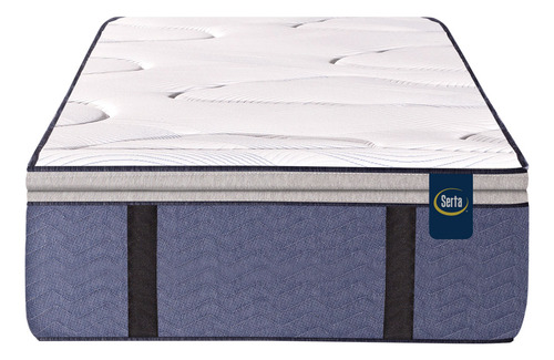 Colchon De Resortes Pocket Serta Pensilvania 1 Plaza Y Media 90x190 Pillow Con Espuma Inteligente Viscoelastica