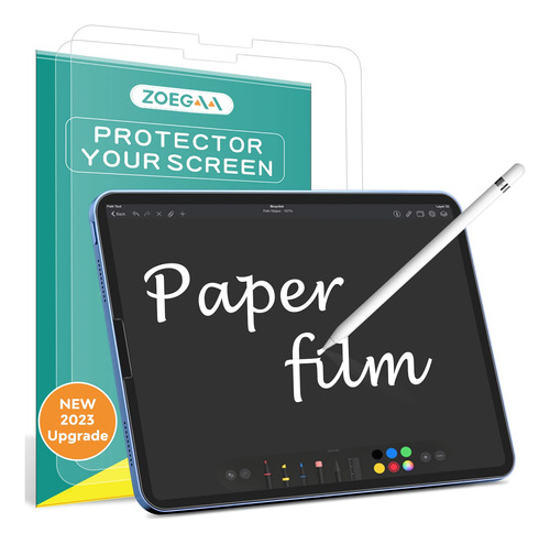 (2 Paquete) Protector De Pantalla De Papel Compatible Con Ip