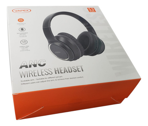 Auricular Inalambrico Bluetooth 5.3 Vincha Avi-25 Headset Negro