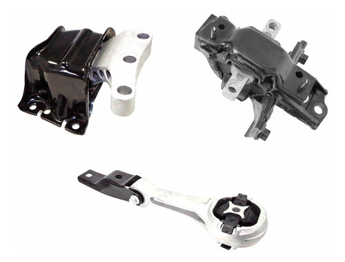 Kit 3 Soportes Motor Y Transmision Vw Vento 14-18 Automatico