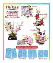 Comprar Moldes Para Flores De Foamy Amarilis Con 4 Pares De Moldes