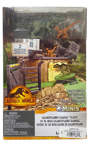 Jurassic World Mini Set Giganotosaurus Rampage