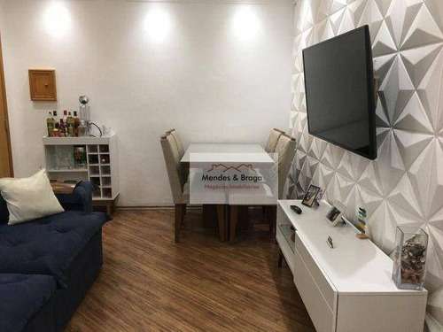 Imagem 1 de 21 de Apartamento À Venda, 58 M² Por R$ 179.000,00 - Portal Dos Gramados - Guarulhos/sp - Ap1062