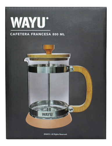 Cafetera Prensa Francesa 800ml Wayu