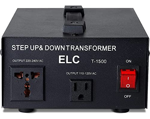 Transformer Elc Serie T 1500w: 110v-220v Converter