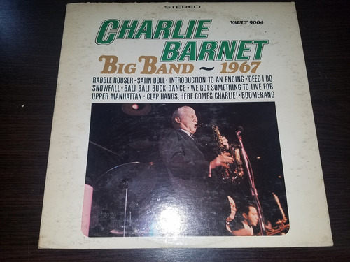 Lp Vinilo Disco Acetato Charlie Barnet Big Band 1967 Jazz