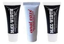Comprar Lubricantes Max Width 2pzs + Anal Eaze Anestesico Anal 1pz Sin Sabor
