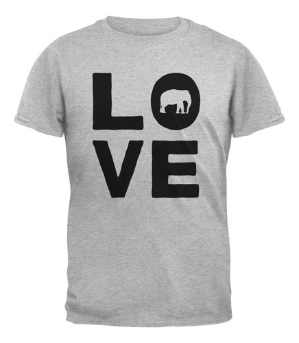 Camiseta Para Elephant Love Heather 3x-LG