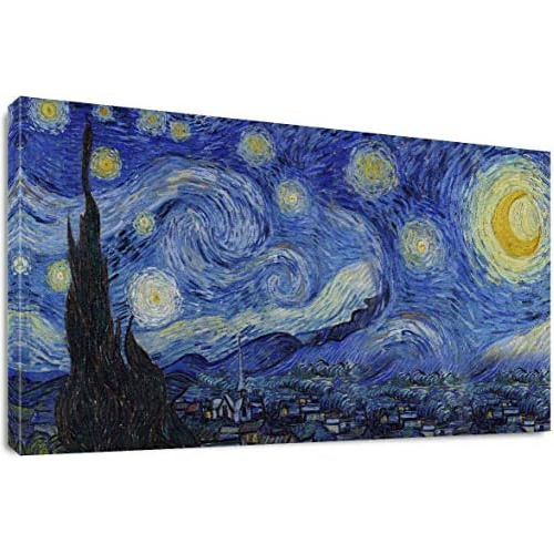 Noche Estrellada De Vincent Van Gogh. Reproducción De ...