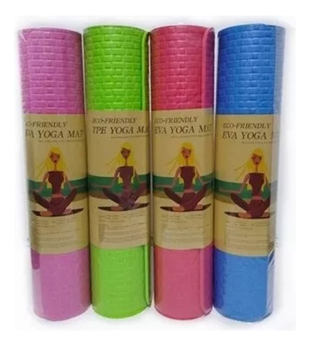 Yoga Mat Alfombra Ejercicio Grueso Relieve Pilates 7mm