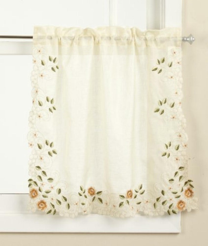 Lorraine Home Fashions Romero Par De Cenefa, Linen, 58 By