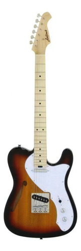 Guitarra Tele Thinline Aria Pro Ii Teg-tl 3 Tone Sunburst Cor Preto