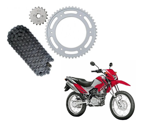 Kit Relação Tração Completa Honda Nxr Bros 125 150 *