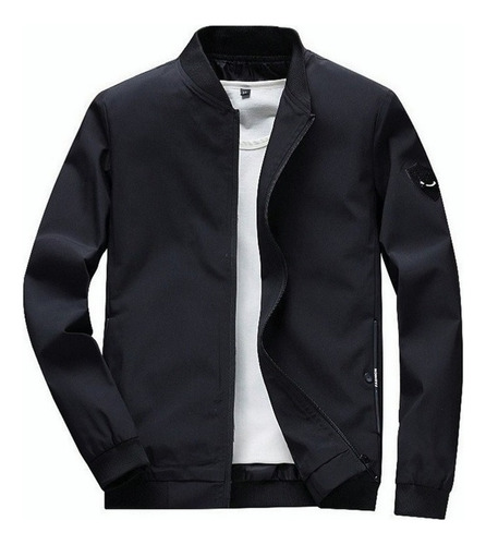 Chaqueta Cortavientos Universitaria Estilo Bomber Informal