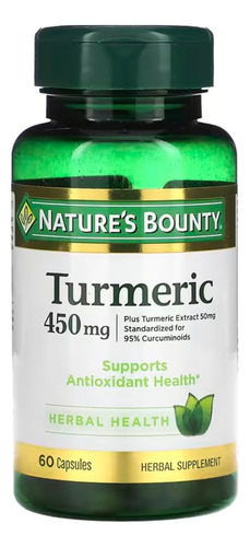 Nature's Bounty Cúrcuma 450 mg 60 cápsulas
