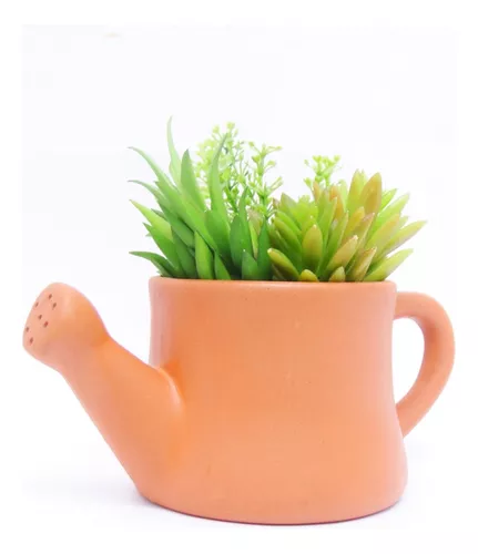 Vaso Cachepot Gato em Cimento Terracota 10cm-Ela Decora