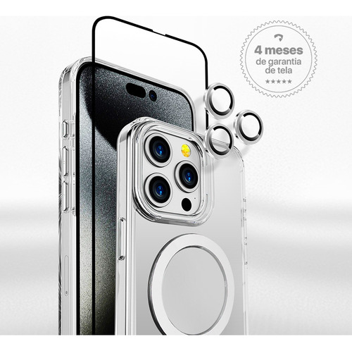 Capinha Para iPhone Pro E Pro Max Capa Com Protetores 360