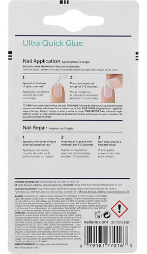Pegamento De Uñas Nailene Ultra Quick, 0.10 Onzas