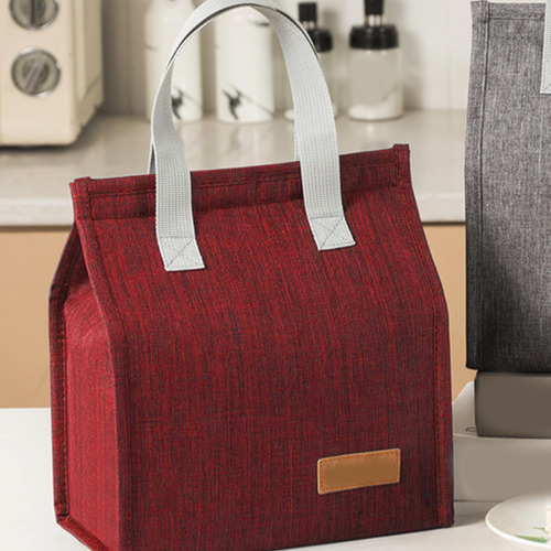 Bolsa De Almuerzo Con Aislamiento Rojo Para Mujeres Y Hombre