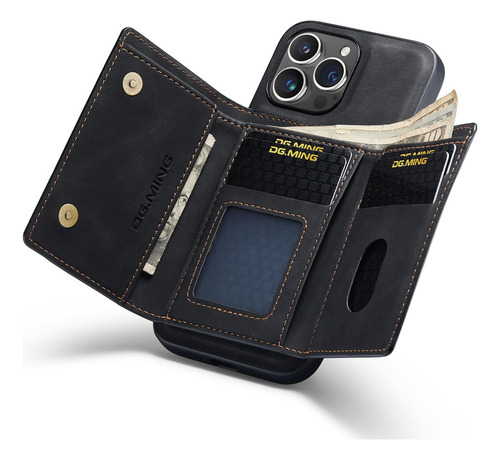 A Funda Tipo Cartera Con Atracción Magnética For iPhone