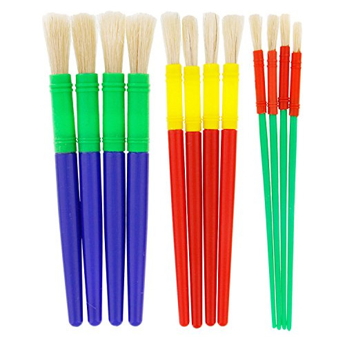 U.s. Art Supply Juego De 12 Pinceles Redondos Para Ninos En